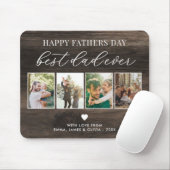ハッピーファーザーズ最高のデーパパEver 4 Photo Collage マウスパッド (マウス)