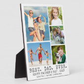 ハッピーファーザーズ最高のデーパパEVER 5 Photo Collage フォトプラーク (側面)