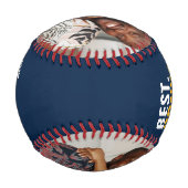 ハッピーファーザーズ最高のデーボーナスパパパーソナライズされたEver 野球ボール (裏面)