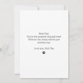 ハッピーファーザーズ・デイシーズー(犬)津パパカスタム写真 カード (裏面)