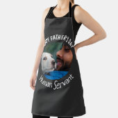 ハッピーファーザーズ・デイ人間の召使いカスタムブラック エプロン (インサイチュ)