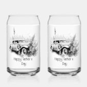 ハッピーファーザーズ・デイ気にヴィンテージ ガラス缶 (正面)