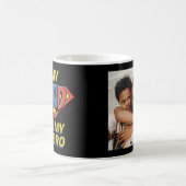 ハッピーファーザーズ・デイ私のパパは私のヒーロー コーヒーマグカップ (中央)