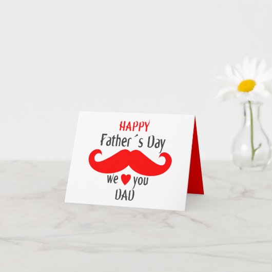 ハッピーファーザーズ・デイ2024我々は愛するパパ カード (小さな植物)