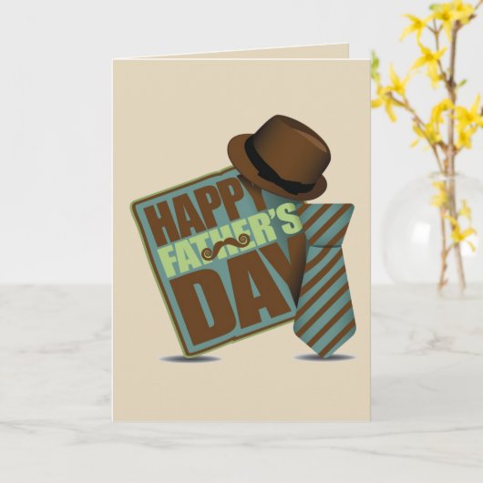 ハッピーファーザーズ・デイ カード (黄色い花)