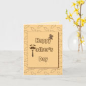 ハッピーファーザーズ・デイ カード (黄色い花)