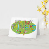 ハッピーファーザーズ・デイ カード (黄色い花)