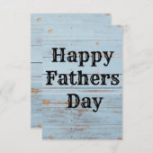 ハッピーファーザーズ・デイ・カード サンキューカード (正面/裏面)