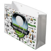 ハッピーファーザーズ・デイ・ゴルファー ラージペーパーバッグ (正面アングル)