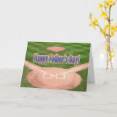 ハッピーファーザーズ・デイ・ベースボール カード (黄色い花)