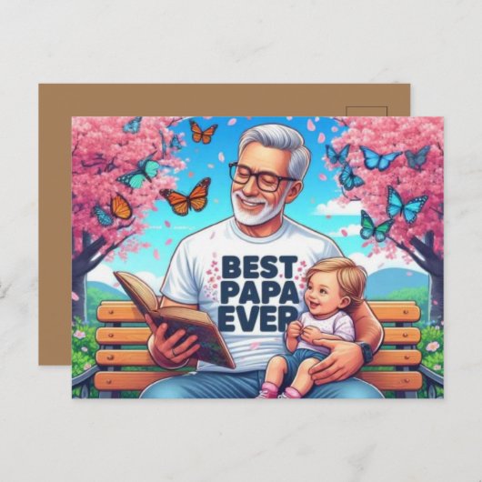 ハッピーファーザーズ・デイ ポストカード (正面/裏面)