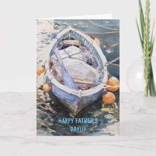 「ハッピーファーザーズ・デイ」折り畳みアナウンスメントカード 案内状 (正面)