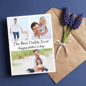 ハッピーファーザーズ・デイ、3枚の写真コラモダンージシンプル シーズンポストカード