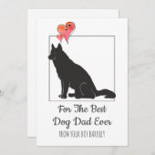 ハッピーファーザーズ・デイ・fromドッグ・ホリデー・カード シーズンカード (正面/裏面)