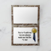 ハッピーファーザーズ・デー・トゥ・マイ・#1パパ カード (内部)