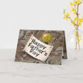 ハッピーファーザーズ・デー・トゥ・マイ・#1パパ カード (黄色い花)