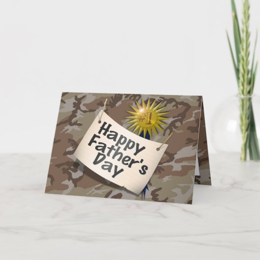 ハッピーファーザーズ・デー・トゥ・マイ・#1パパ カード (正面)