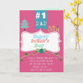 ハッピーファーザーズNo.1パパグリーティングカード カード (黄色い花)