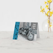 ハッピーファーザーデイカードチョッパー カード (黄色い花)