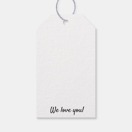 ハッピーファーザーデイギフトラベル ギフトタグ (裏面)