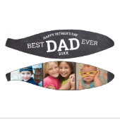 ハッピーファーザーデー最高のパパEver 3 Photo Collage ミニバスケットボール (パネル)