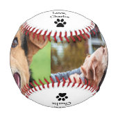 ハッピーファーザー最高のズ・デイドッグパパカスタム写真 野球ボール (正面)