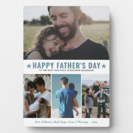 ハッピーファーザー最高のデーパパEver 4 Photo Collage フォトプラーク