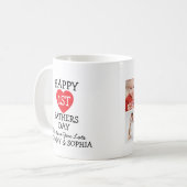 ハッピーファーストの日4フォトコラージュ コーヒーマグカップ (正面左)