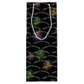 ハッピーファーストアニバーサリーfireworksワイン抱き枕 ワインギフトバッグ (裏面)