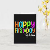 ハッピーファーストデイオブスクール先生新学期S カード (黄色い花)