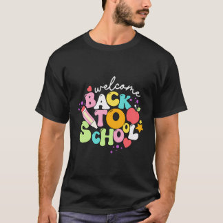 ハッピーファーストデイオブスクール先生新学期S Tシャツ