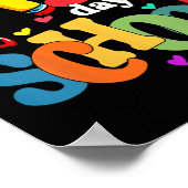 ハッピーファーストデイオブスクール新学期先生S ポスター (角)