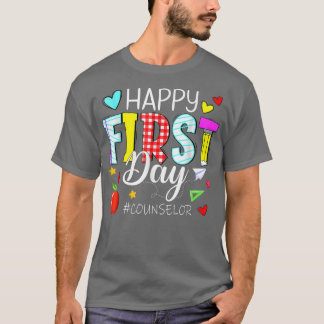 ハッピーファーストデイカウンセラー歓迎新学期 Tシャツ