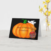 ハッピーファーストハロウィーン孫 カード (黄色い花)