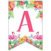 ハッピーファーストバースデイバナー、フラミンゴ バンティングフラッグ (第2の旗)