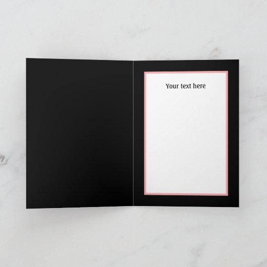 ハッピーファーストバースデーの牛の追加メッセージ カード (内部)