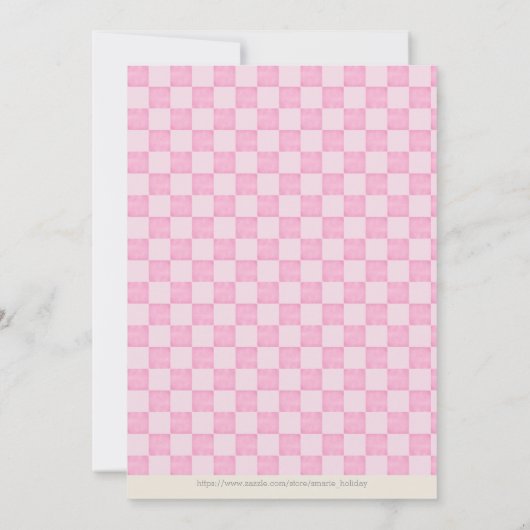 ハッピーファーストバースデーカップケーキパーティの招待状 招待状 (裏面)