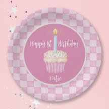 ハッピーファーストバースデーカップケーキ