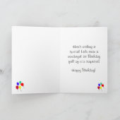 ハッピーファーストバースデーブルーカップケーキ カード (内部)