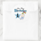 ハッピーファーストバースデー ラウンドシール (バッグ)