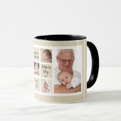 ハッピーファーストパザーズデイパパ5フォトコラージュ マグカップ (正面右)