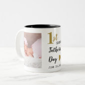 ハッピーファーストパザーズデイ2写真 ツートーンマグカップ (正面左)