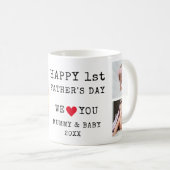 ハッピーファーストパザーズデイ6フォトコラージュ  コーヒーマグカップ (正面右)