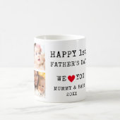ハッピーファーストパザーズデイ6フォトコラージュ  コーヒーマグカップ (中央)