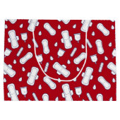 ハッピーファーストパーティーダークレッドタンポン ラージペーパーバッグ (裏面)