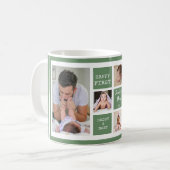 ハッピーファーストファーストデーグリーン5フォトコラージュ コーヒーマグカップ (正面左)
