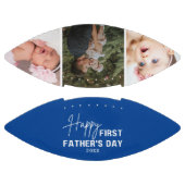 ハッピーファーストファーストデー3フォトコラージュブルー アメリカンフットボール (パネル)