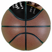 ハッピーファーストファースト・デーブラック金ゴールドカスタム写真   バスケットボール (右)