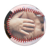 ハッピーファーストファースト・ファーズ・デイタイポグラフィカスタム写真 野球ボール (正面左)