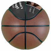 ハッピーファーストファースト・ファーズ・デイ・チャルクボード・カスタム写真 バスケットボール (右)